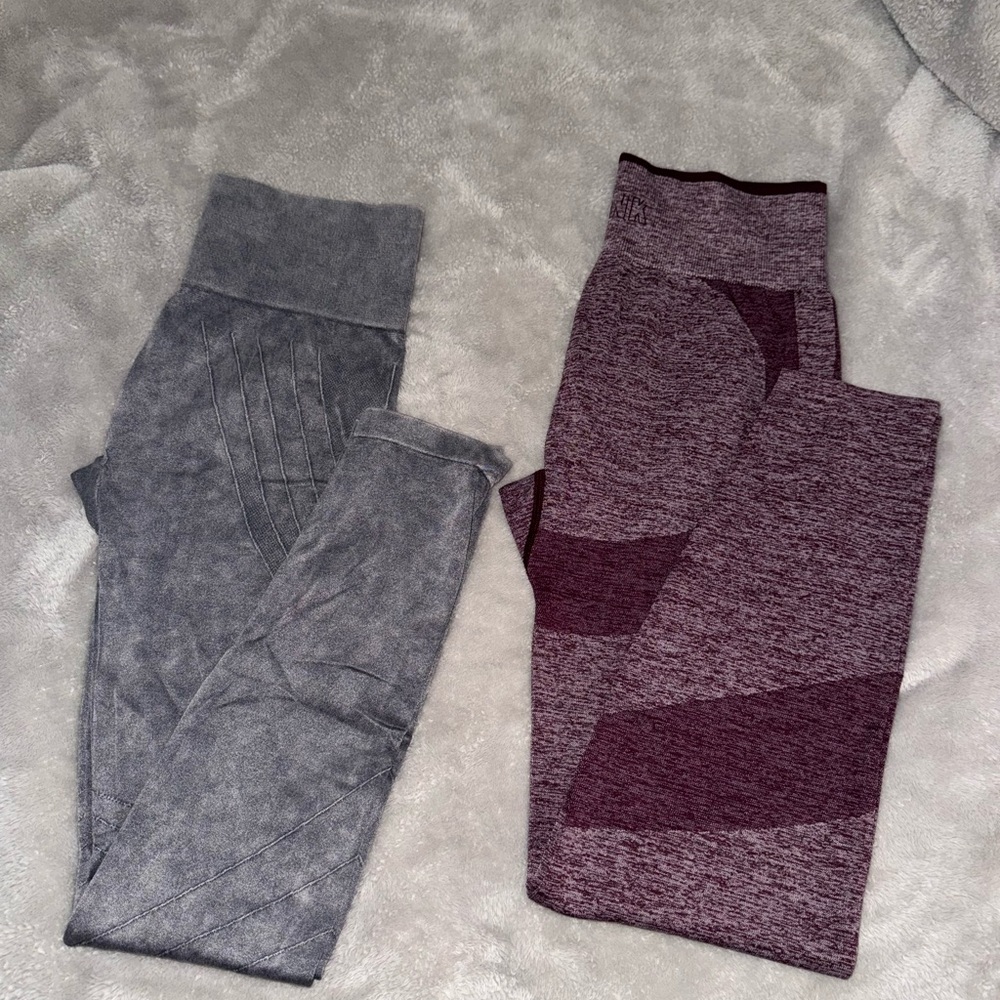 PINK Victoria's Secret Leggings Purple / YELETE leggings (both M)